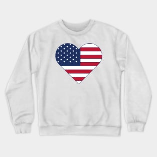 American Heart Love 4th July Crewneck Sweatshirt